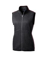 Cutter & Buck Women's Mainsail Sweater-Knit Full-Zip Vest