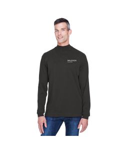 Devon & Jones Sueded Cotton Jersey Mock Turtleneck